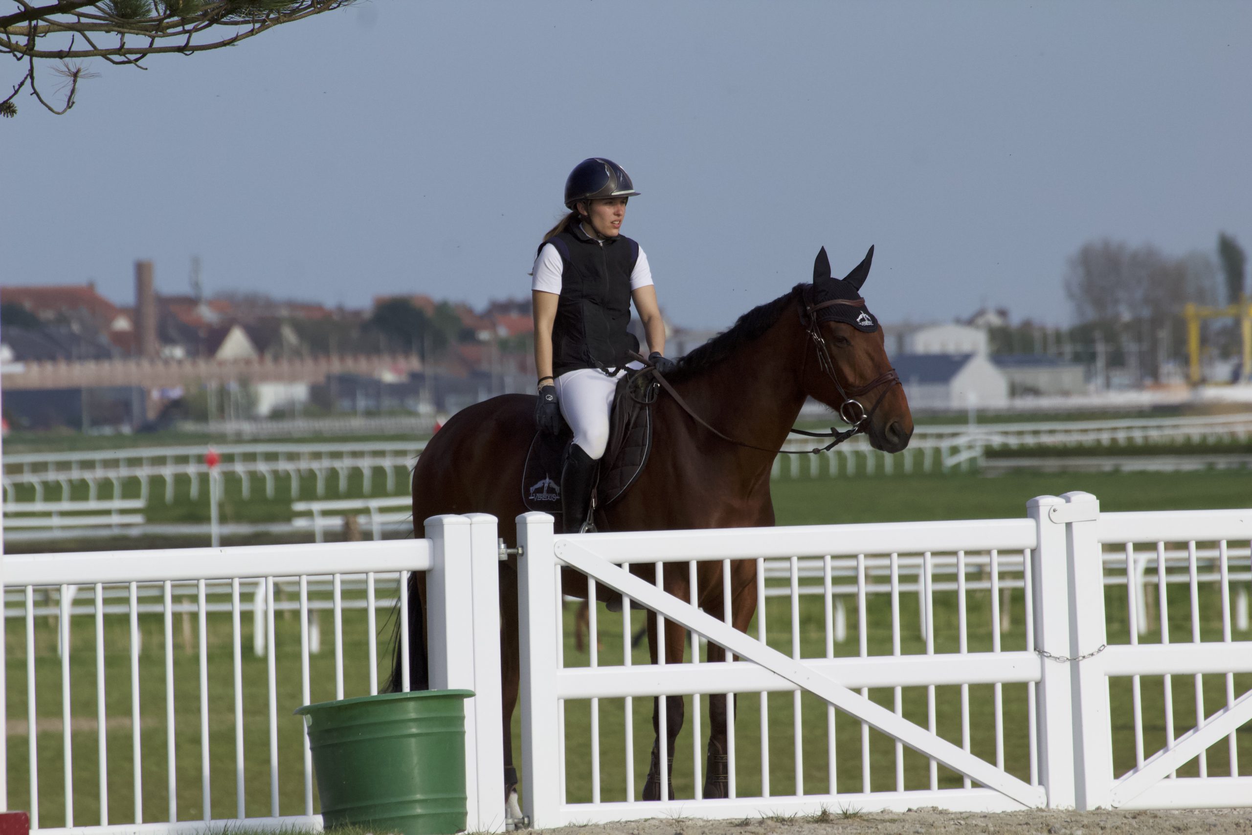 photo-cavaliere-sur-son-cheval-blanc-dans-un-enclos-au-concours-de-saut-du-touquet