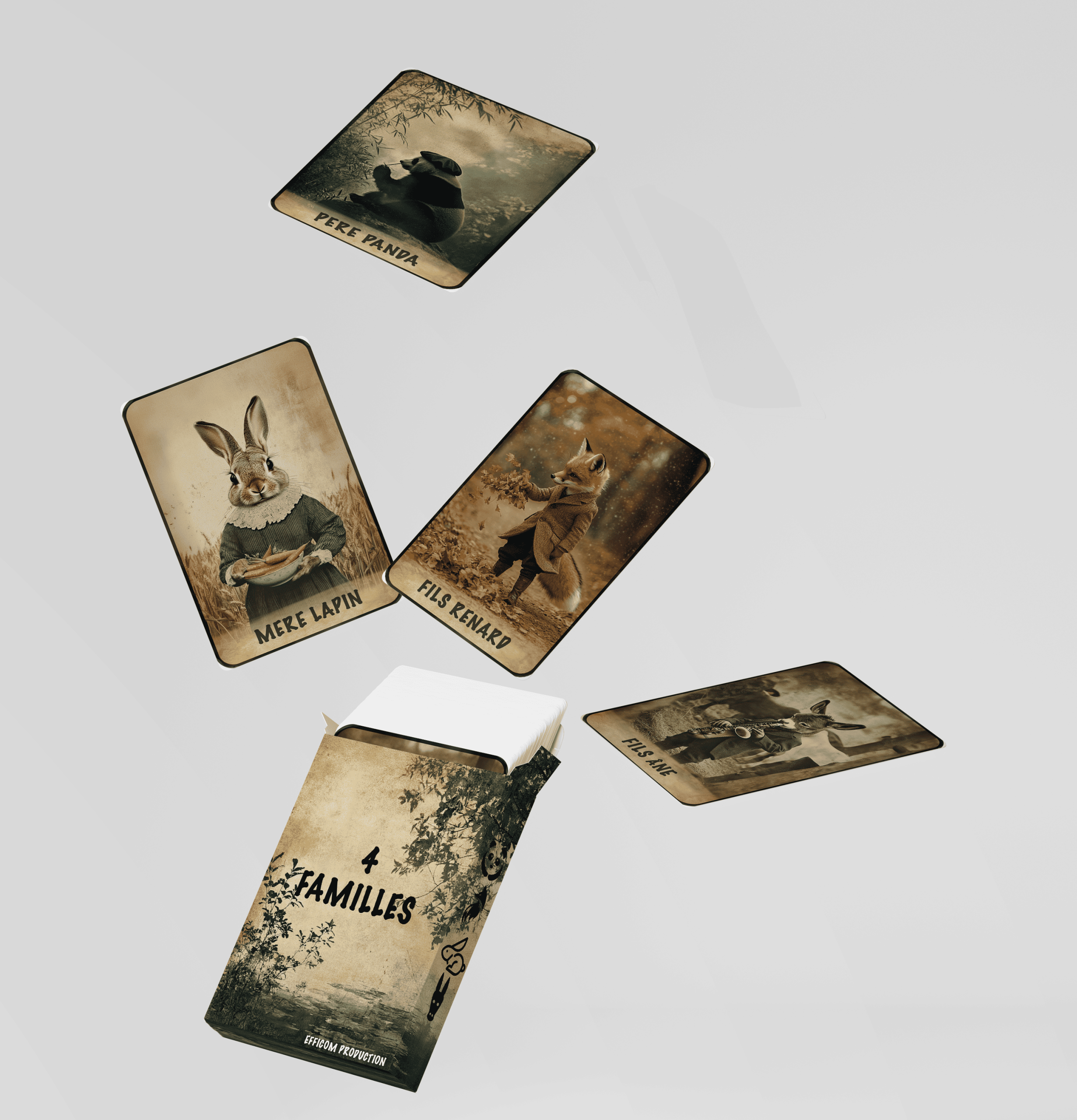 Mockup-boite-de-jeu-de-4-familles-16-cartes-visuel-genere-par-intelligence-artificielle