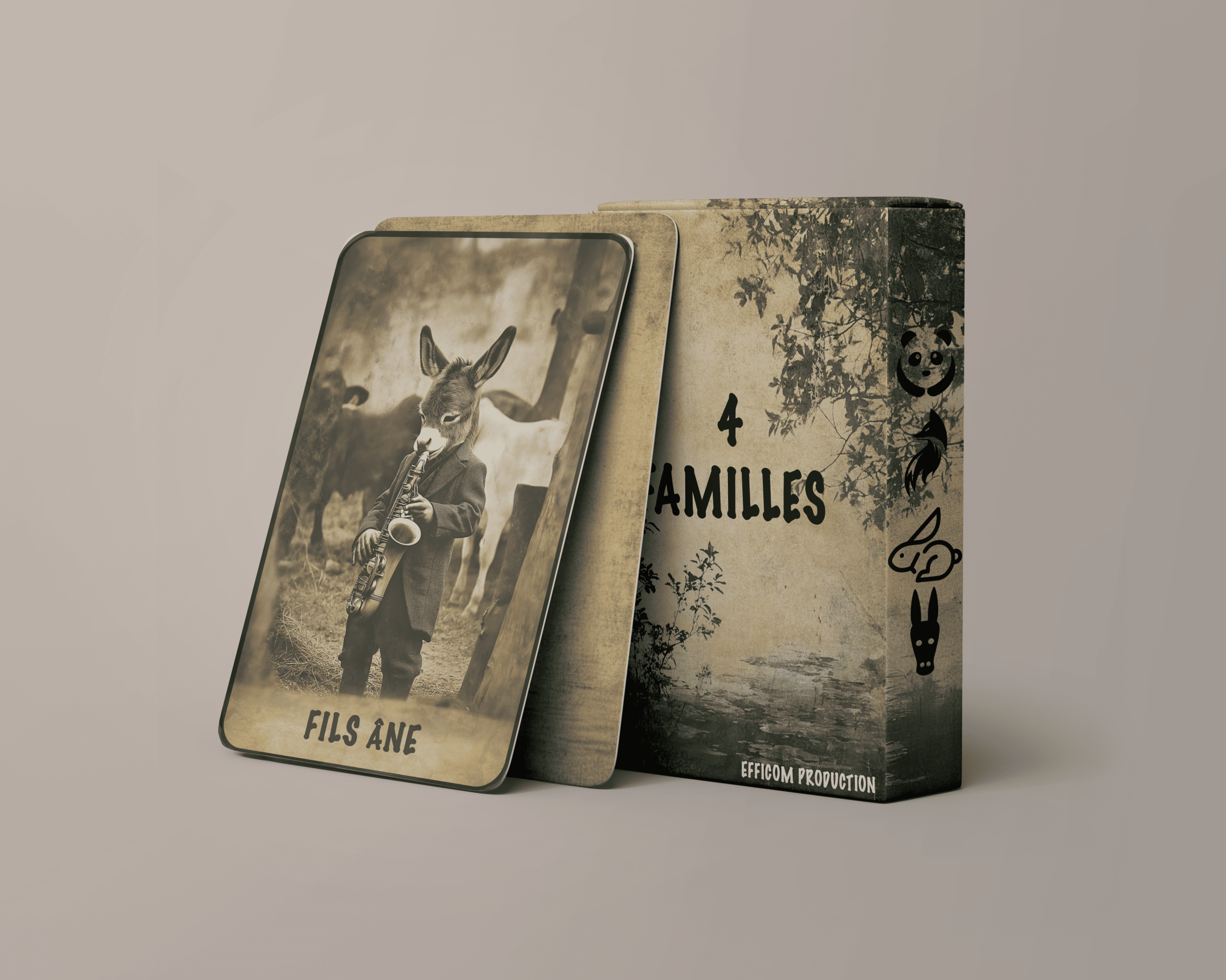 Mockup-jeu-de-carte-style-animaux-vintage-avec-visuel-genere-par-intelligence-artificielle