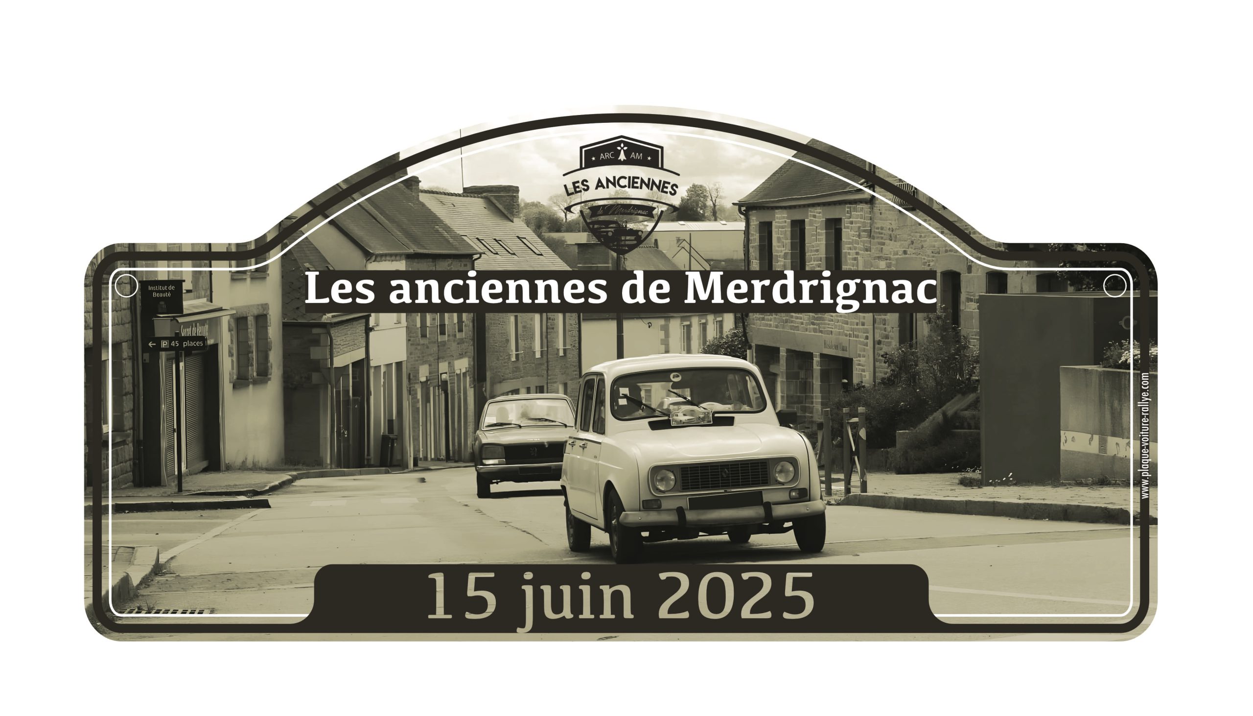 plaque-de-rallye-retro-vintage-les-anciennes-de-merdignac-juin-2025